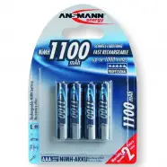 Aaa   R03 1100 Mah   4 Stk. Genopladelige Batterier fra Ansmann