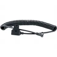 D Tap To Dc Locked Connector Barrel Coiled Cable For Battery Eliminator And All Recorders   Ledning fra Atomos