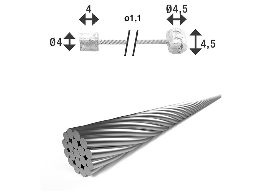 Gearwire 2250 Mm Til Shimano Og Campagnolo fra Xlc