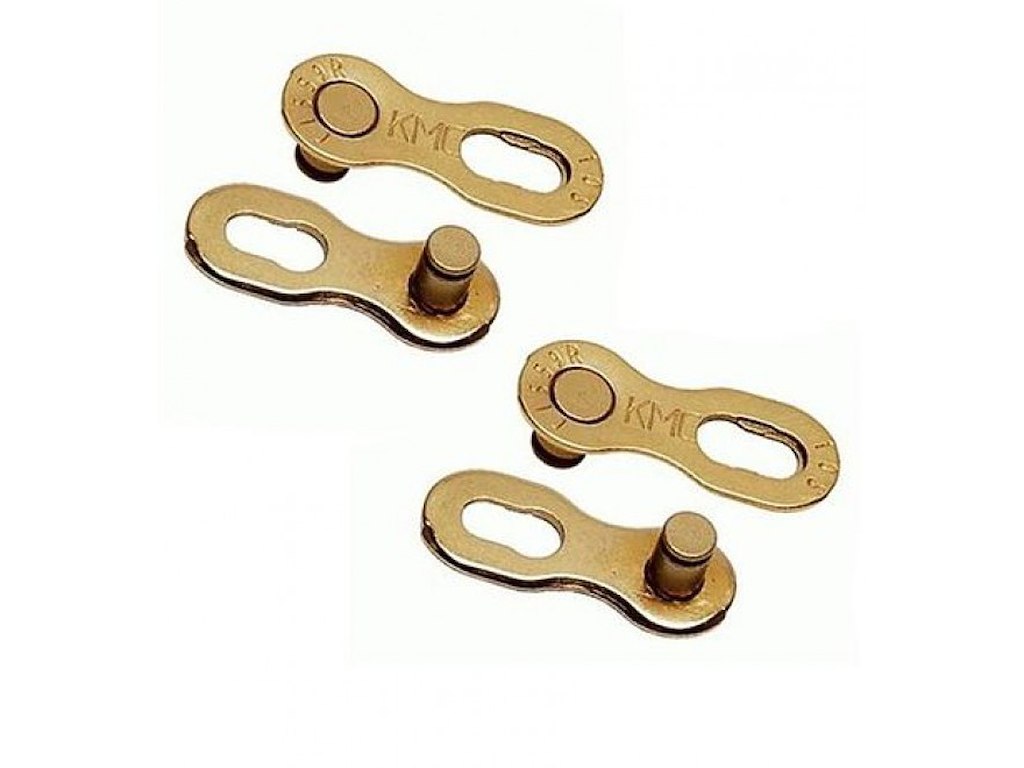 Cl 559 Shimano Sram   10 Speed Samleled 2 Sæt Guld fra Kmc