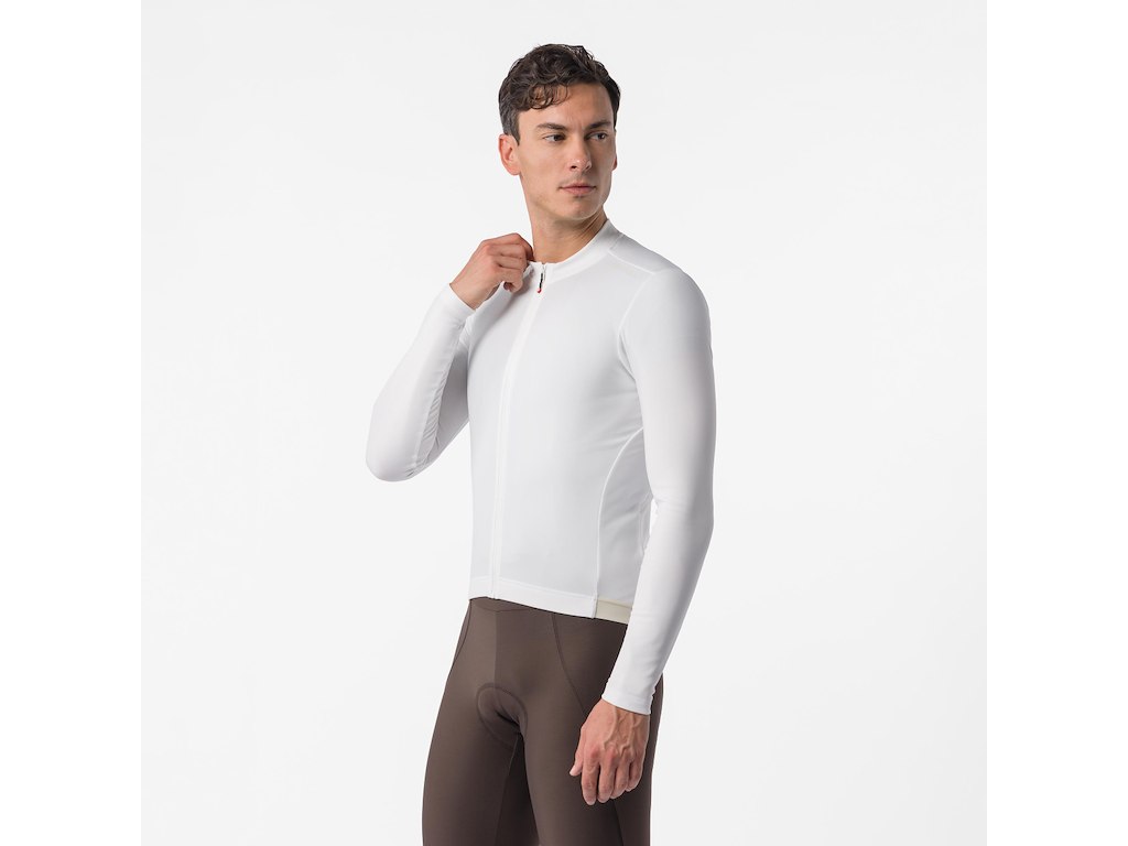 Espresso Thermal 2 Jersey   Cykeltrøje   Lange ærmer   Herre   Ivory   Str. 3xl fra Castelli