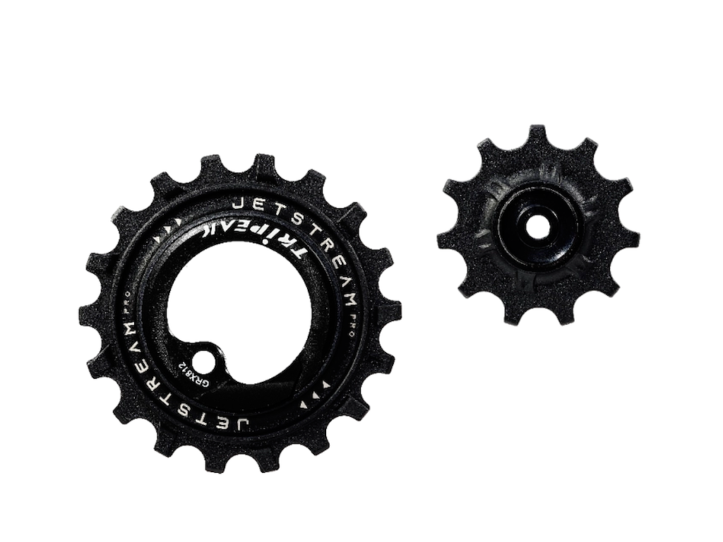 Oversized Pulleyhjul Jetstream Pro Keramiske Lejer Shimano Grx Rd Rx812 817 11t 18t Sort fra Tripeak