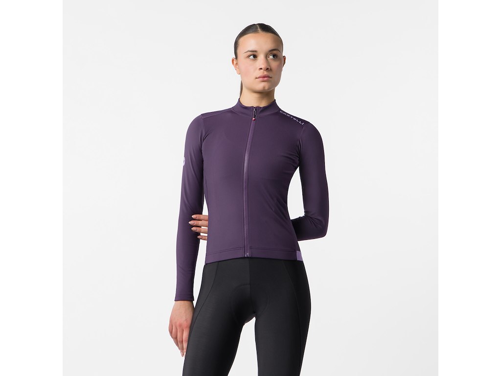 Espresso Thermal 2 Womens Jersey   Cykeltrøje   Lange ærmer   Dame   Night Shade   Str. Xs fra Castelli