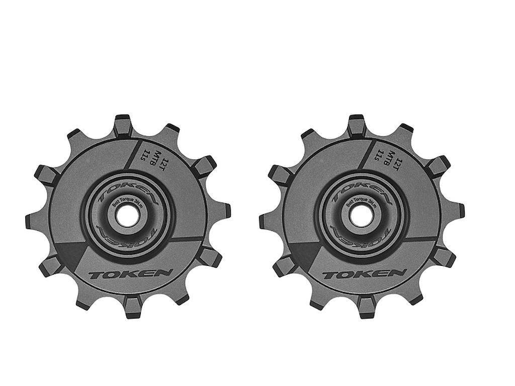 Pulleyhjul 12 Tands Pulleyhjul Til Mtb Sort fra Token