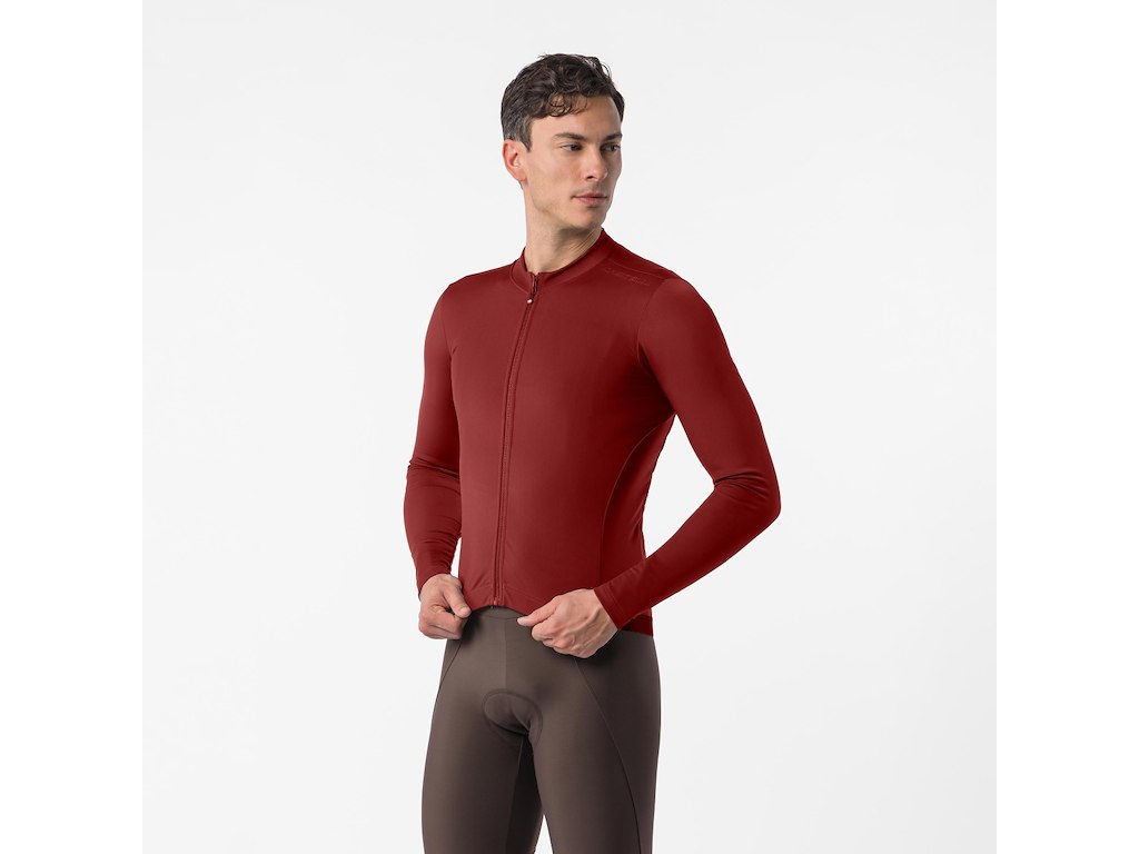 Espresso Thermal 2 Jersey   Cykeltrøje   Lange ærmer   Herre   Garnet   Str. L fra Castelli