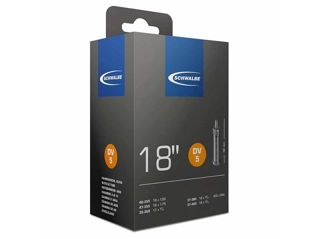 Slange 18 X 1,75  Med 40mm Lang Dunlop Ventil Dv5 fra Schwalbe