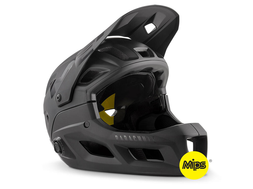 Parachute Mips   Cykelhjelm Full Face   Mat Sort   Str. 58 61 Cm fra Met