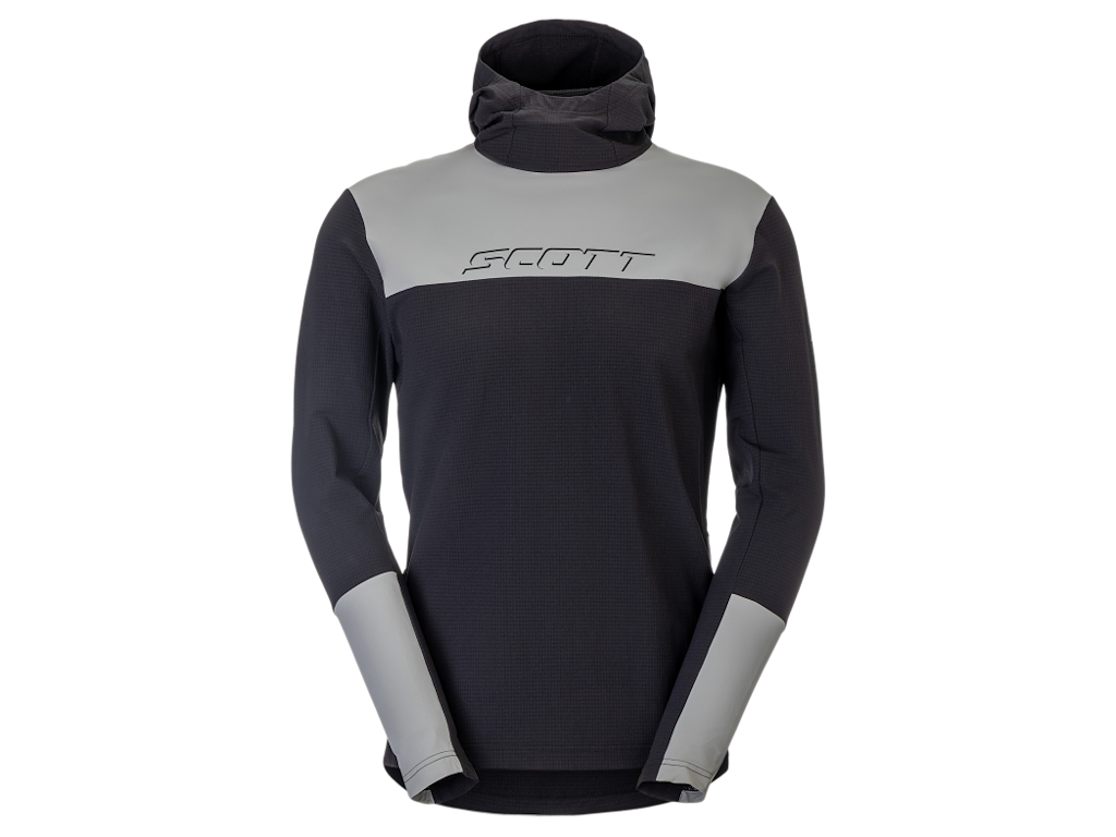Vertic Pro Warm Hoodie   Hoodie   Herre   Sort Fog Blue   Str. S fra Scott