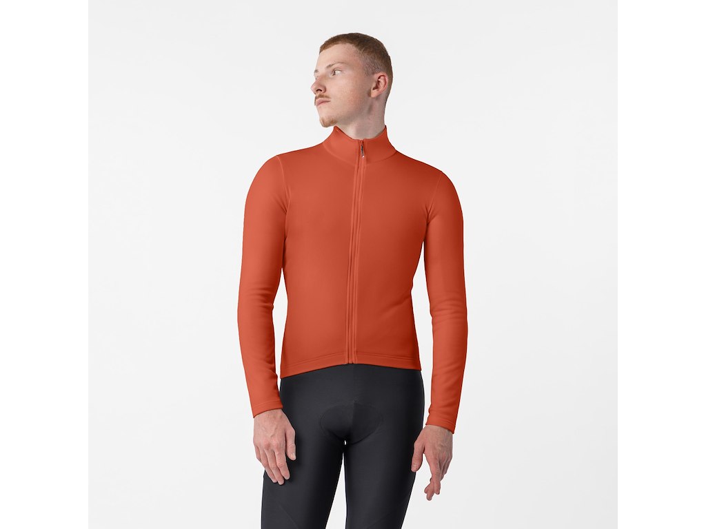 Competizione Thermal Ls Jersey   Cykeltrøje   Lange ærmer   Herre   Paprika   Str. Xl fra Castelli