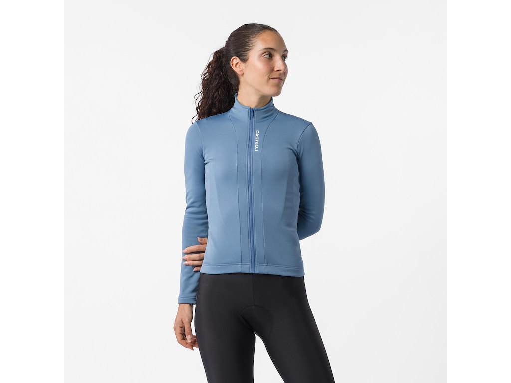 Sinergia 3 Jersey   Cykeltrøje   Lange ærmer   Dame   Steel Blue   Str. Xs fra Castelli