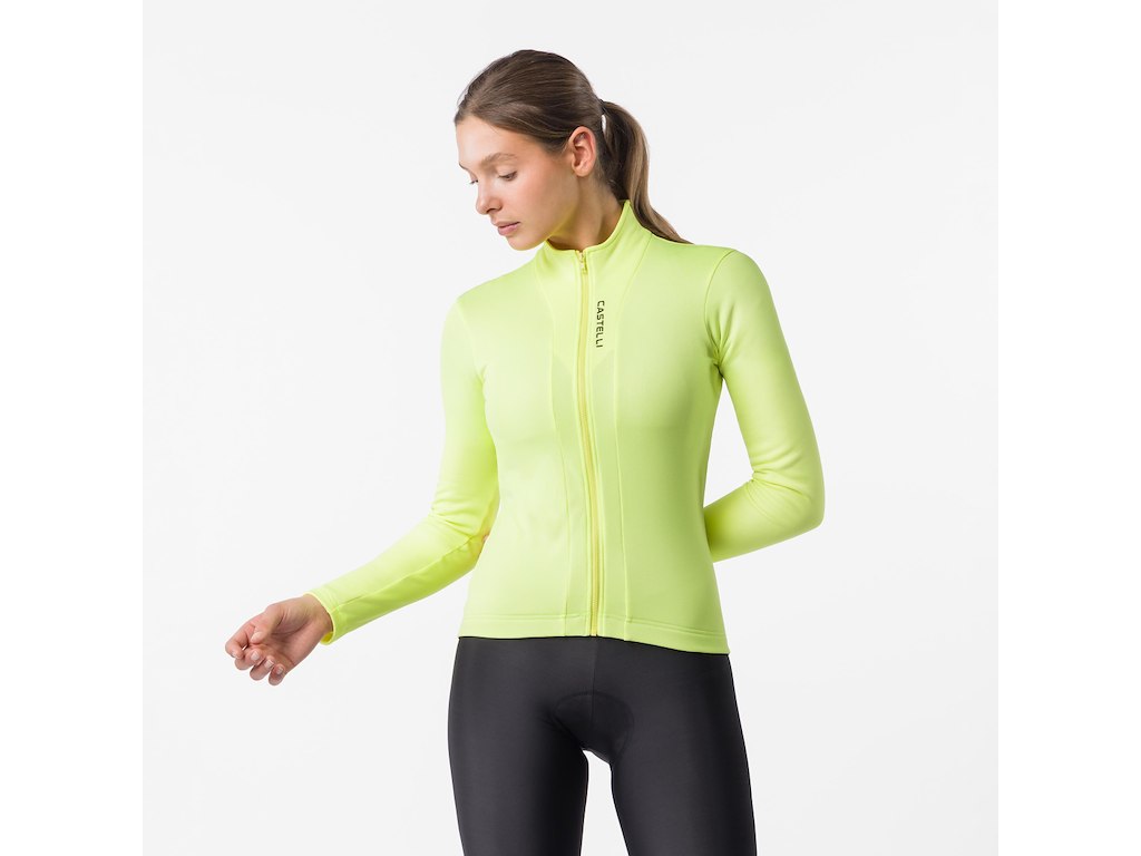 Sinergia 3 Jersey   Cykeltrøje   Lange ærmer   Dame   Brilliant Yellow   Str. L fra Castelli
