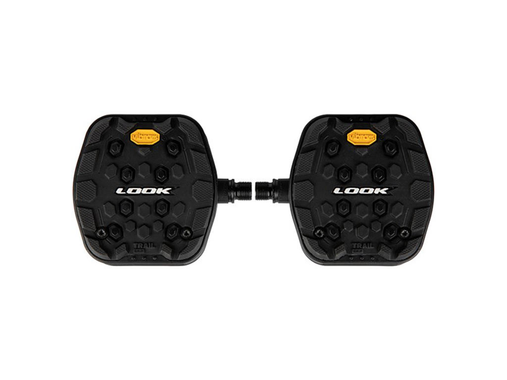 Trail Grip   Platform Pedaler   Vibram Belægning   Sort fra Look