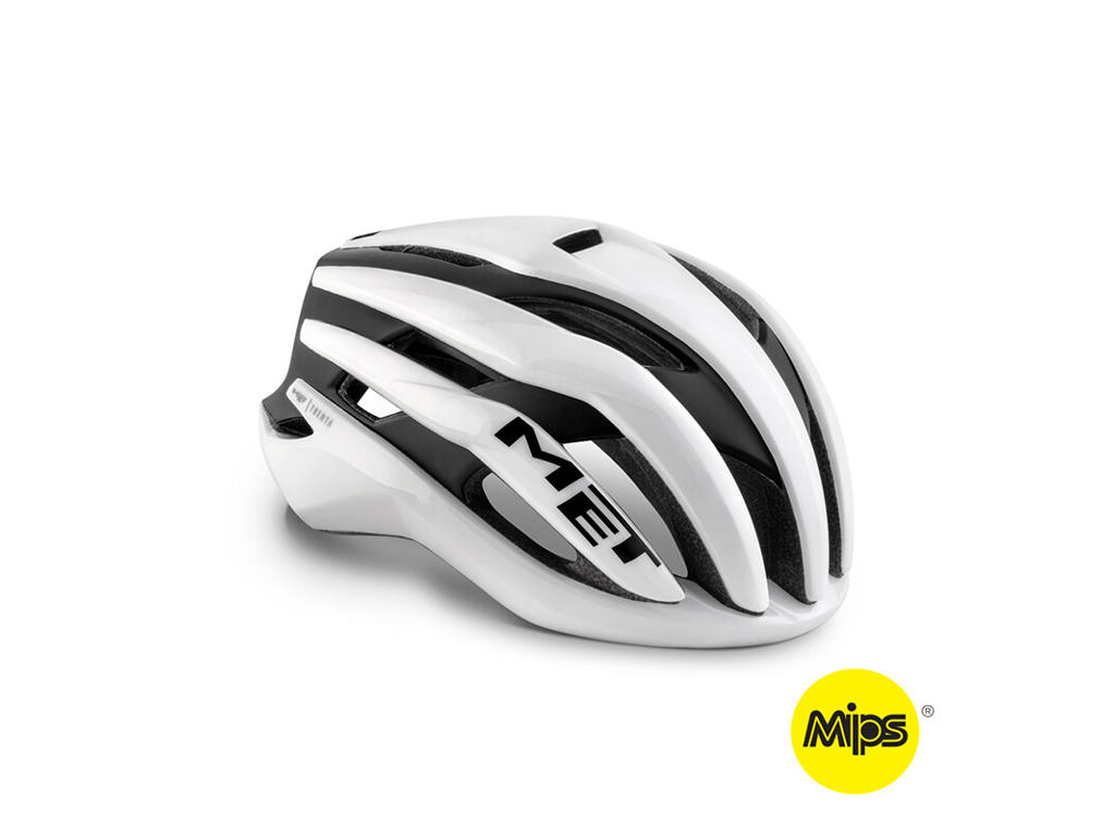 Trenta Mips Cykelhjelm White Black Matt Glossy fra Met