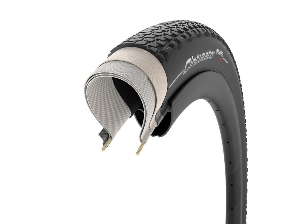 Cinturato Gravel Hard   Foldedæk   622x35c   Sort fra Pirelli