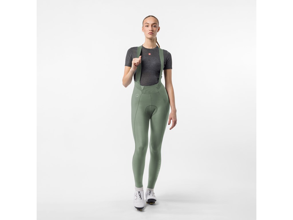 Espresso 2 Womens Dt Bibtights   Cykelbukser M Pude   Dame   Shadow   Str. L fra Castelli