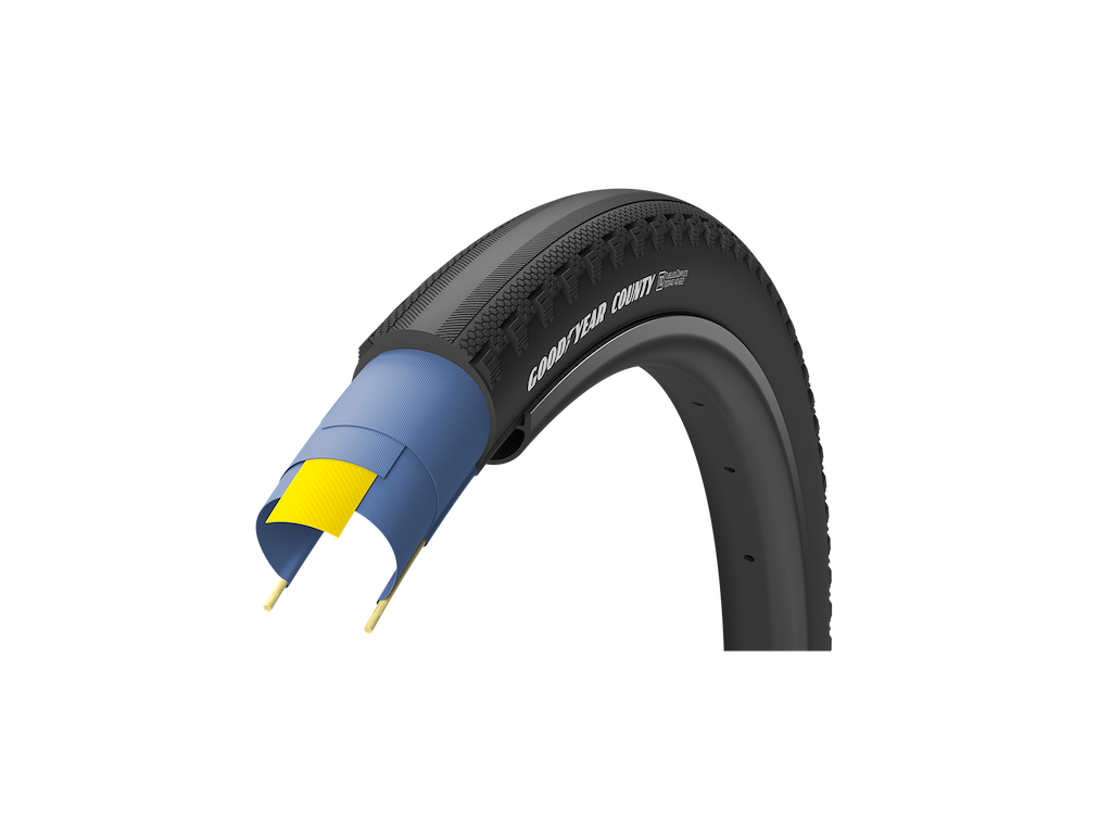 County 700 X 40c Tubeless Ready 60tpi fra Goodyear