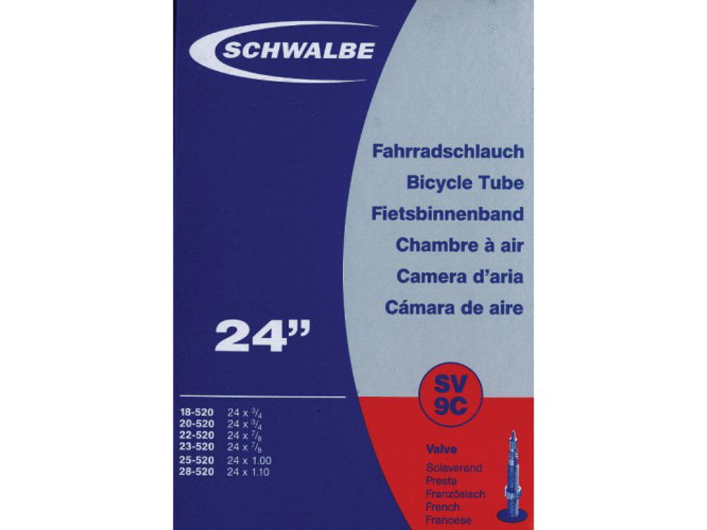 Slange 24 X 0,75 1,10 Med Racer Ventil Sv9c fra Schwalbe