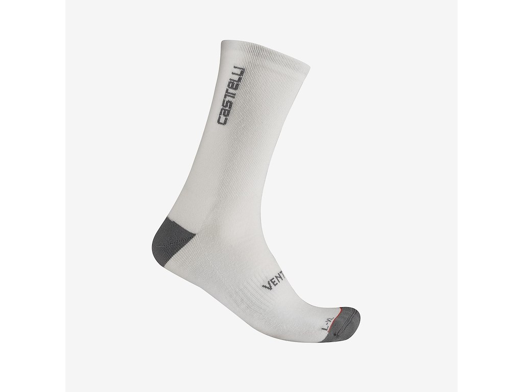 Venti Soft Merino Sock   Cykelstrømper   Hvid   Str. 2xl fra Castelli