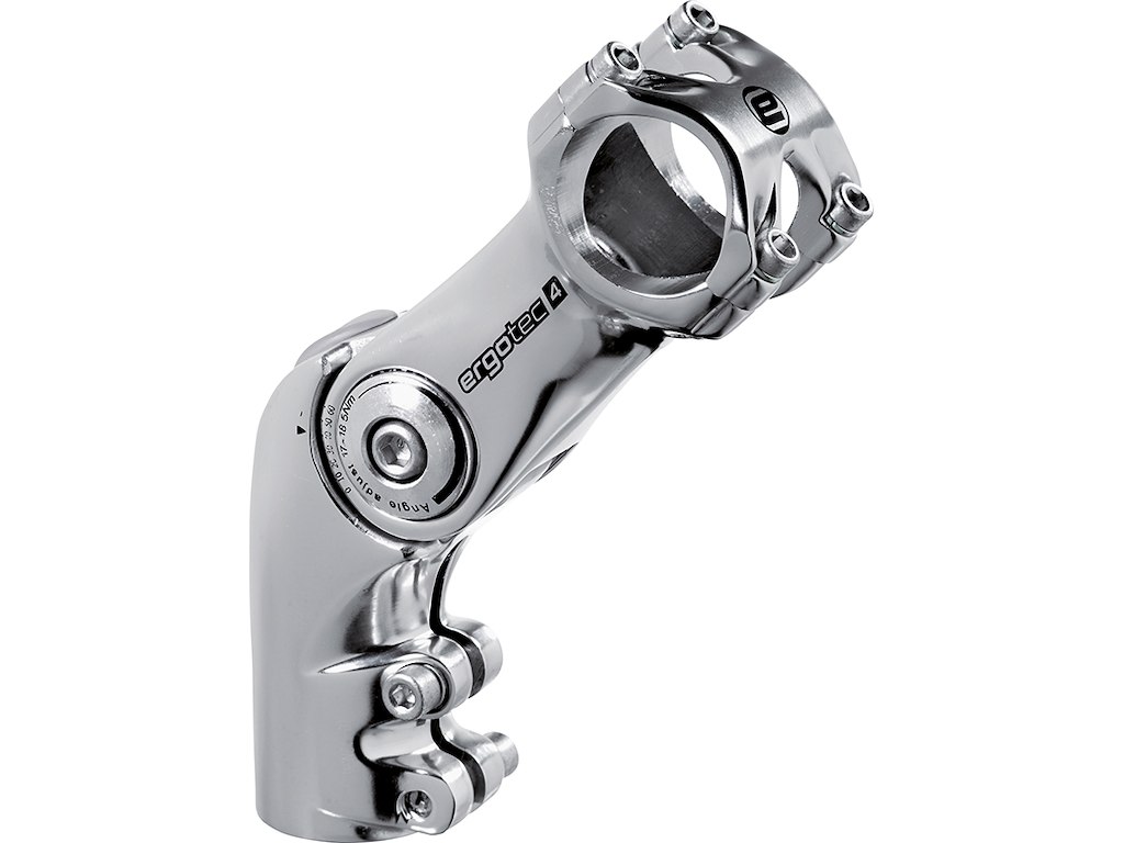Octopus 2 Frempind Mtb City ø31,8 28,6mm 110 70mm Lang   Safety Level 4   Sølv fra Ergotec