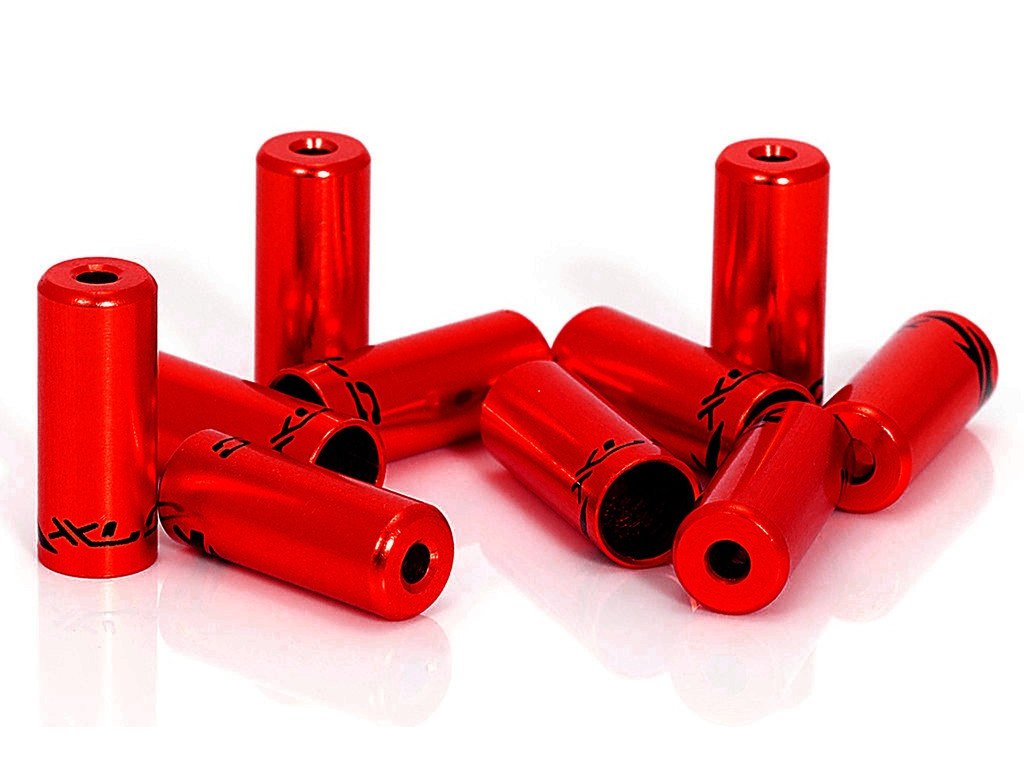 Endestop For Yderkabel 5 Mm Rød 10 Stk fra Xlc