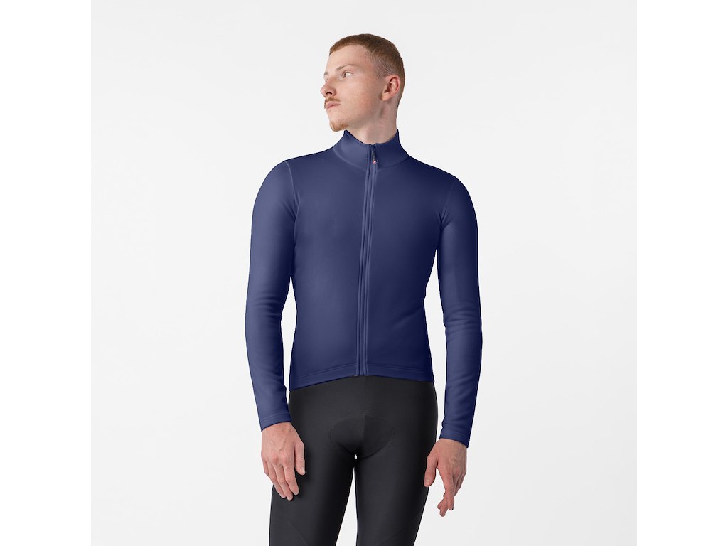 Competizione Thermal Ls Jersey   Cykeltrøje   Lange ærmer   Herre   Belgian Blue   Str. L fra Castelli
