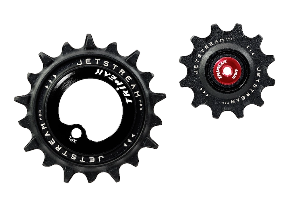 Oversized Pulleyhjul Jetstream Pro Keramiske Lejer Sram Axs Force Rival Xplr 12t 18t Sort fra Tripeak