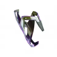 Bottle Cage Custom Race+ Shiny Green Violet   Flaskeholder fra Elite