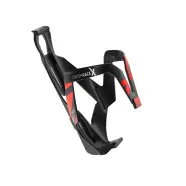 Bottle Cage Custom Racex Black Glossy, Red Graphic   Flaskeholder fra Elite