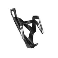 Bottle Cage Custom Racex Black Glossy, White Graphic   Flaskeholder fra Elite