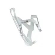 Bottle Cage Custom Racex White Glossy, Grey Graphic   Flaskeholder fra Elite