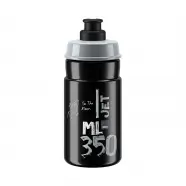 Bottle Jet Black Grey Logo 350ml   Drikkeflaske fra Elite