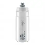 Bottle Jet Green Clear Grey Logo 550ml   Drikkeflaske fra Elite