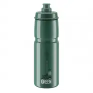 Bottle Jet Green Dark Gr White Logo 750ml   Drikkeflaske fra Elite