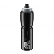 Flaske Jet Black, Grey 950ml   Drikkeflaske fra Elite
