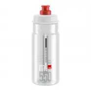 Flaske Jet Klar, Rød Logo 550ml   Drikkeflaske fra Elite