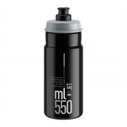 Flaske Jet Sort, Grå Logo 550ml   Drikkeflaske fra Elite