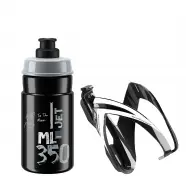Kit Ceo Black Glossy +bottle Jet 350ml Black Log Gr   Flaskeholder fra Elite