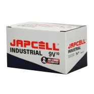 9v   6lr61 Industrial   10 Pcs. Pack   Batteri fra Japcell