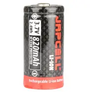 Jc123r   Cr123 Rechargeable 3.7v Li Ion Battery 820mah   Batteri fra Japcell
