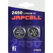 Lithium Cr2450 Batteries   2 Pcs. Pack   Batteri fra Japcell