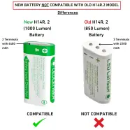 Led Lenser H14r.2 Batteri fra Ledlenser