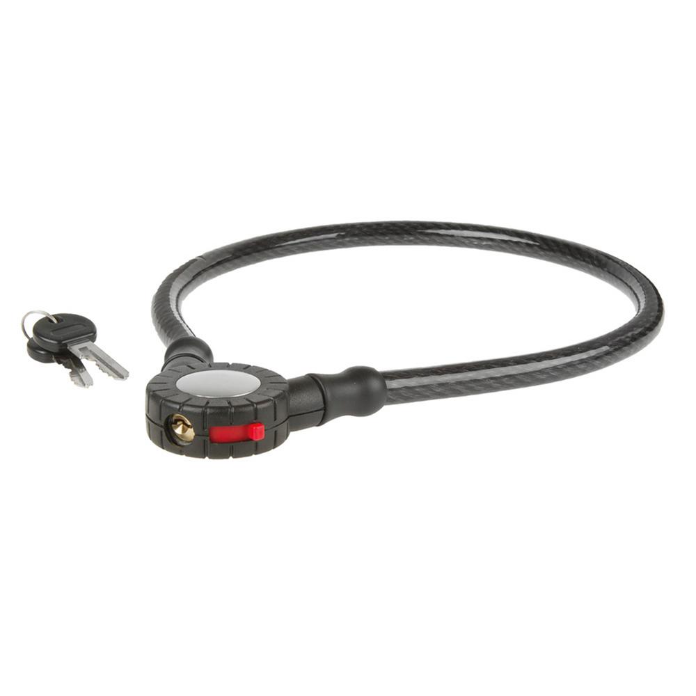 M Wave Twist Lock Kabellås Med Nøgle     65 Cm, Sort fra M-wave