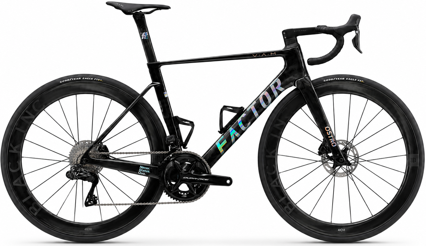 Ostro Vam 2.0 Dura Ace Di2   Black Chrome (udstillingsmodel) fra Factor