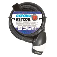 Oxford Kabellås Keycoil 10x1800mm   Cykellås fra Oxc