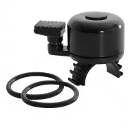 Ringeklokke Quick Flick Sort,silicon Strap(universal)   Ringklokke fra Oxc