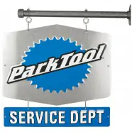 Sign Parktool Service Dept Sds 2 Double Sided   Cykelværktøj fra Park Tool