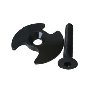 Steerer Bolt & Cap Vibe Ev Black, Alloy, 1 Set   Cykelreservedele fra Pro