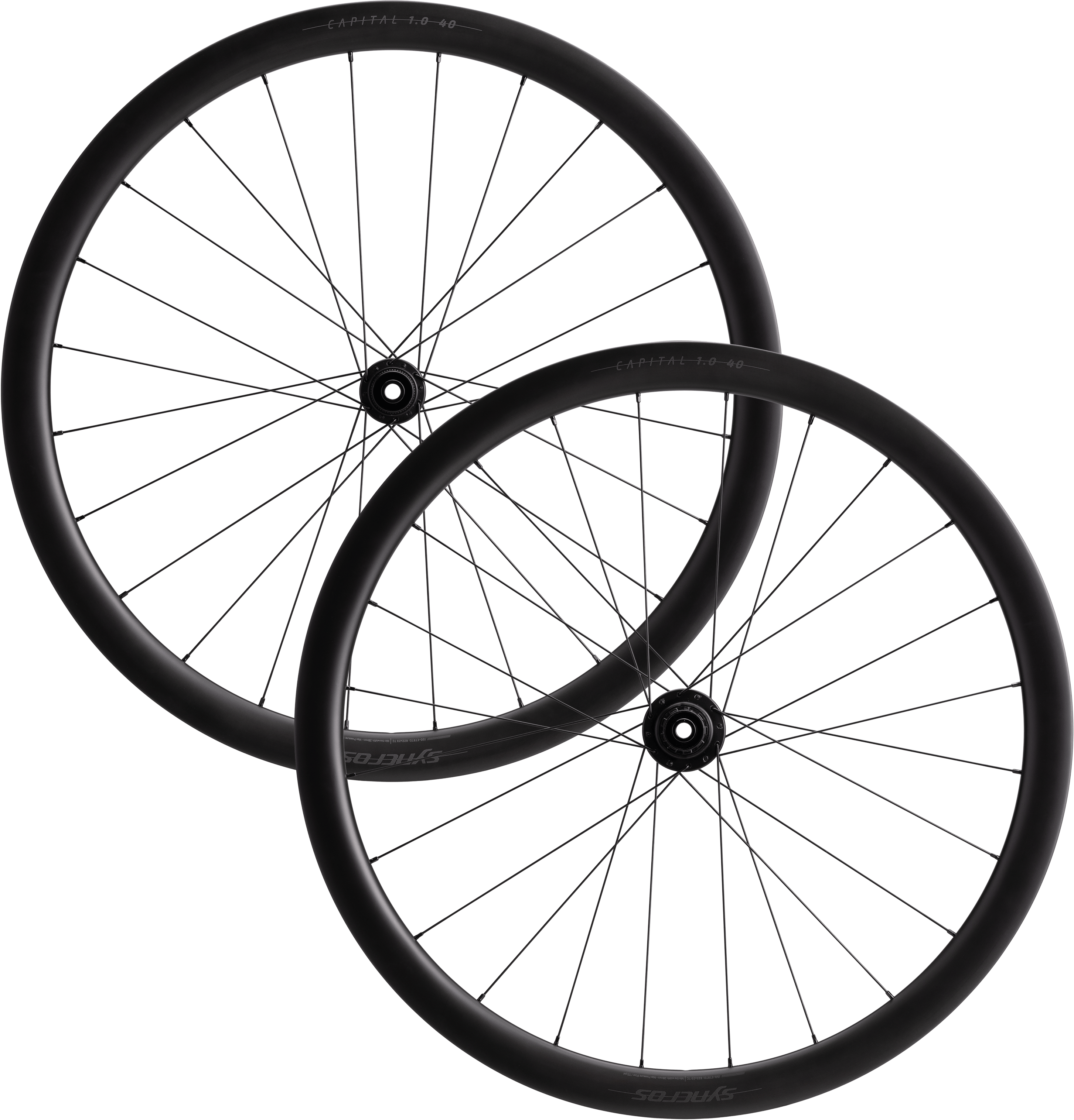 Wheelset Capital 1.0 40 Hjulsæt   700c   Sort fra Syncros