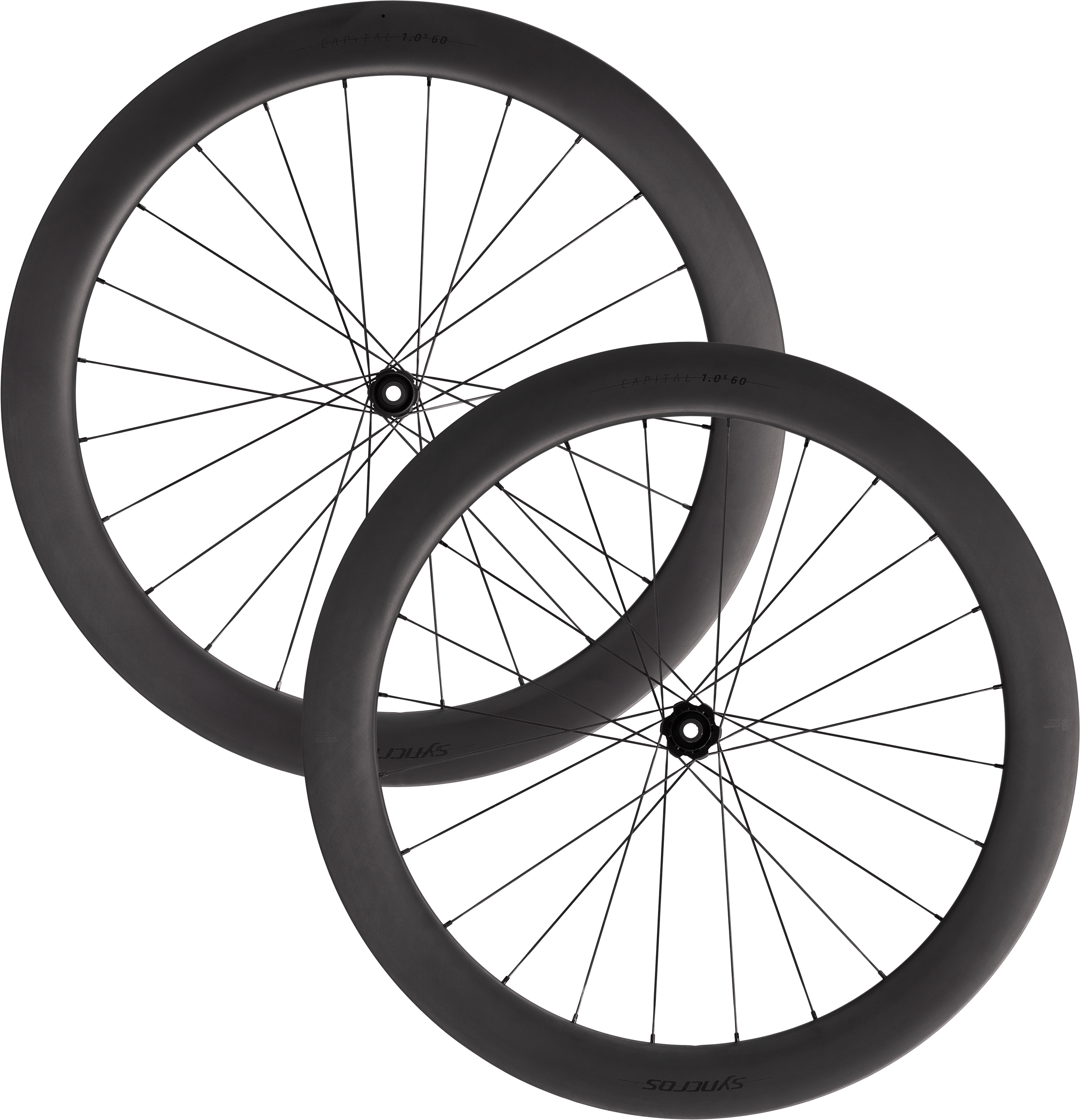 Wheelset Capital 1.0s 60 Hjulsæt   700c   Sort fra Syncros