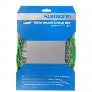 Bremsekabelsæt Racer Rustfri Grøn Ptfe Behandlet Wire   Cykelreservedele fra Shimano